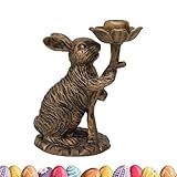 | Robuste et Esthétique : l'esthétique du bronze antique à une texture métal vieilli, ce bougeoir élève l'ambiance de vos espaces intérieurs comme la table à manger ou les étagères. Il associe fonctionnalité et une finition résine bronze pour un charme décoratif qui perdure.