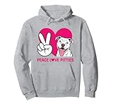pit bull pittie rescue dog lover peace love pitbull advocate felpa con cappuccio
