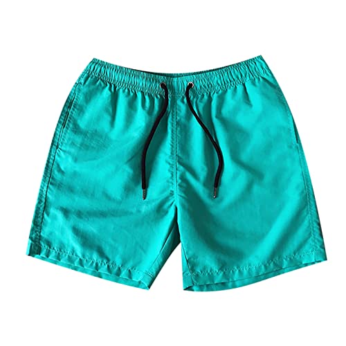 Beach Shorts Swim Shorts for Men Waterproof Elastic Waist Drawstring Pocket Swimsuits Swim Trunks 3