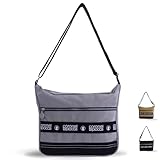 Coronel Tapioca - Bolso bandolera mujer - Bolso mujer - Bolsos bandolera - Bolsos bandolera casual gran capacidad con 2 cremalleras exteriores - Bandolera Albertina