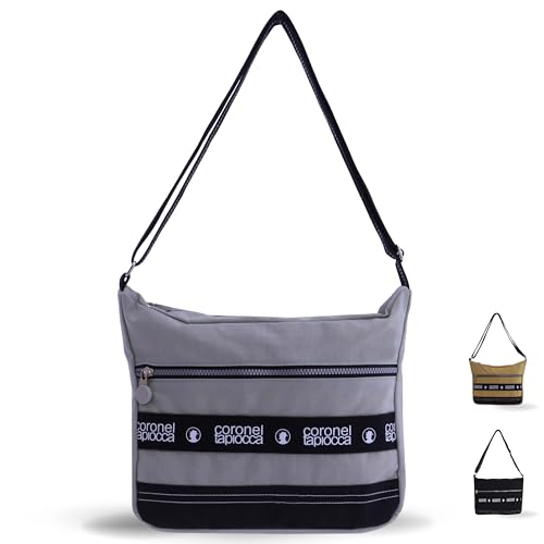 Coronel Tapioca - Bolso bandolera mujer - Bolso mujer - Bolsos bandolera - Bolsos bandolera casual gran capacidad con 2 cremalleras exteriores - Bandolera Albertina