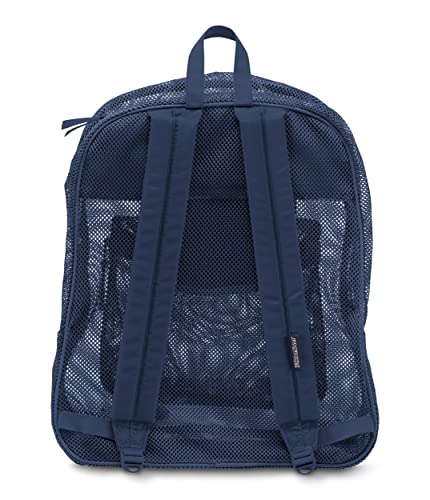 Image of JanSport Mesh Pack - See Through Backpack Ideal for Class, Work, Travel, or Beach Outings, Navy