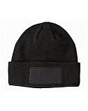 Big Accessories Patch Beanie OS BLACK