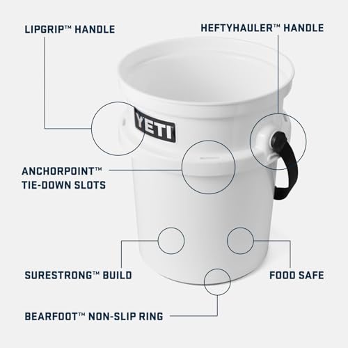 Image of YETI Loadout 5-Gallon Bucket, Impact Resistant Fishing /Utility Bucket