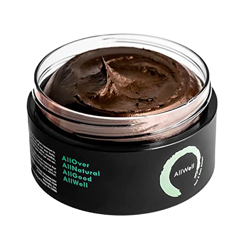 AllWell Beauty Mask | Moisturizing Exfoliating Botanical Radiant Face and Body Mask | With Red Maple, Safflower, & Lavender | Made in the USA | Vegan, Cruelty-Free | 3.38 Fl. Oz.
