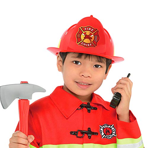 AnapoliZ Kids Firefighter Hat | Fire Chief Helmet for Kids | Children’s Fireman Helmet Costume Acces