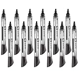 Quartet Glass Board Dry Erase Markers, Bullet Tip, Premium, Low Odor, Black, 12-Pack (79553)