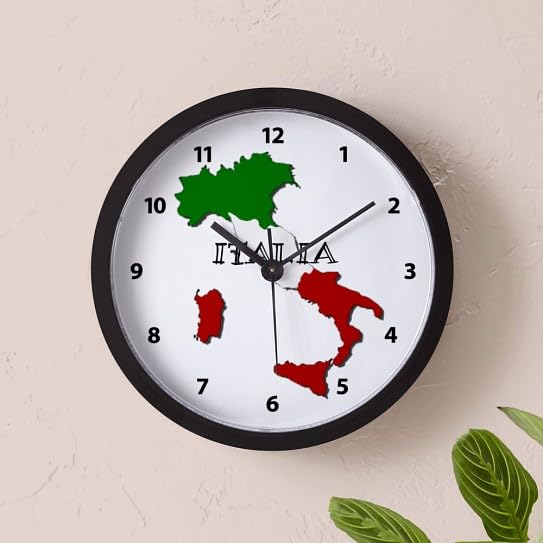Reloj de Pared CafePress con Diseño de Italia 10 pulg miniatura 4