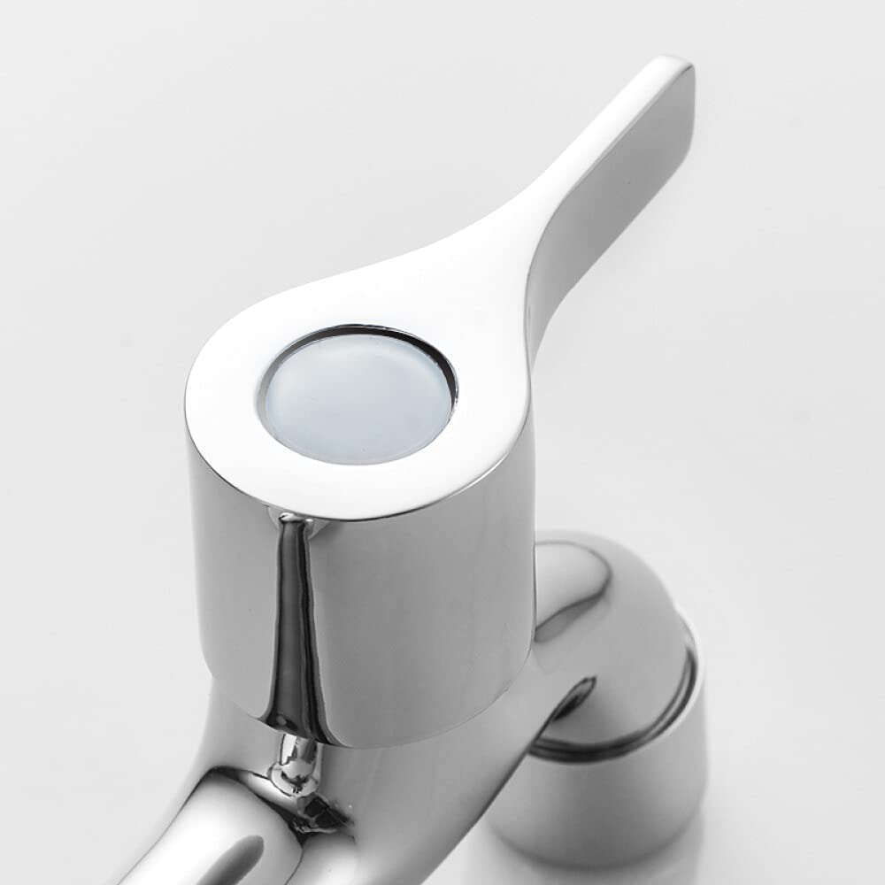 QHQQXN Rubinetto per Piscina Moderno, Maniglia monocomando per Lavanderia, Montaggio a Parete, Rubinetto per Lavatrice, Rubinetto Singolo per Acqua Fredda con interfaccia G1/2, Rubinetto per Tubo da