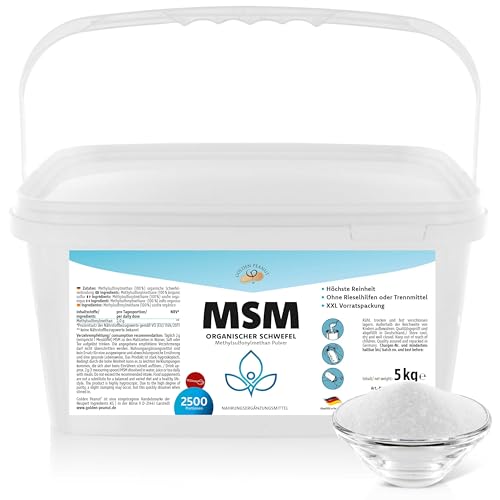GOLDEN PEANUT MSM Metilsulfonilmetano (cubo de 5 kg)