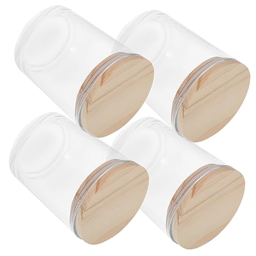 HOLIDYOYO 4 Pezzi Barattolo Di Candela Profumata Barattoli Di Candele Sfusi Barattoli Di Candela Smerigliati Vasi Da Farmacia Fabbricazione Mini Barattoli Di Candele Profumato Bicchiere