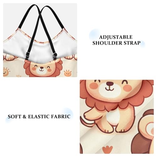 Image of Girls Swimsuit Little Cute Cat and Ice Cream One Piece Swimwear