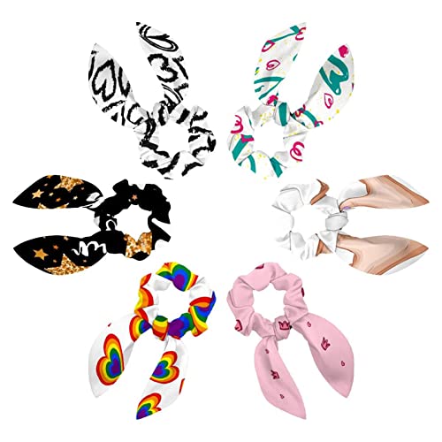 Chouchous pour cheveux anti casse nœud papillon motif cœur queue de cheval sans pli