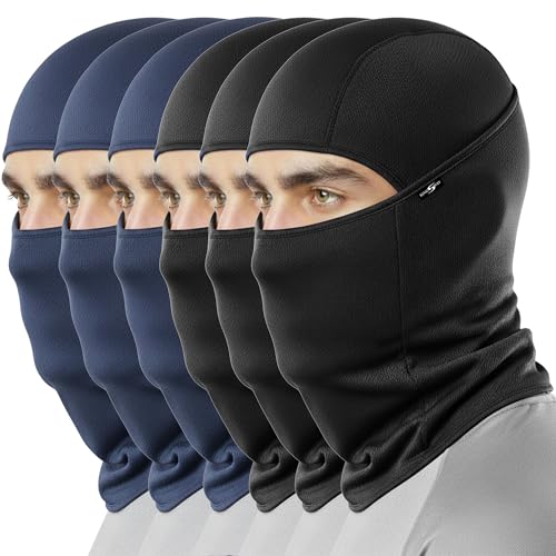 Image of Kingsway Balaclava Face Mask for Bikers - UPF 50+ UV & Dust Protection | Full Face Mask for Men & Women | Premium Riceknit Helmet Liner