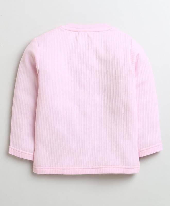 BUMZEE Pink & Yellow Girls Full Sleeves Cotton Thermal T-Shirts Pack of 2 Age - 6-12 Months (Peb9626C-pnk.YLW) 3