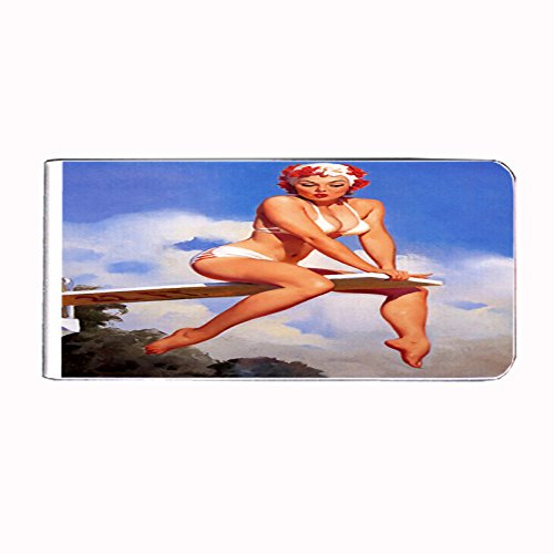 Vintage Retro Sexy Bridesmaid Party Money Clip Rectangle Pin Up Girl-121