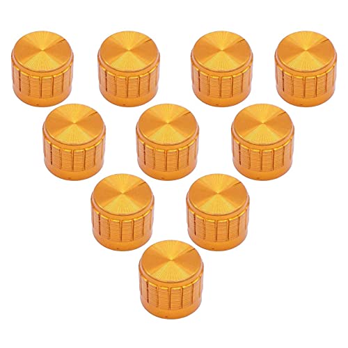 Boutons de commande moletés en métal doré 6 mm durables de haute finition - 3