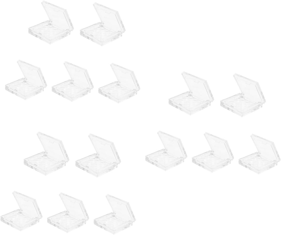 Gatuida 15pcs Portable Highlighter and Lipstick Storage Boxes Empty Makeup Containers for Eyeshadow Blush and Cosmetics Compact Design for Travel and Organization