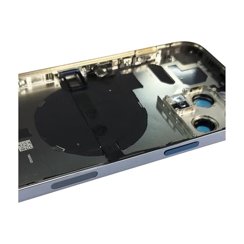 Châssis intermédiaire iPhone 13 Pro Max bleu avec boutons nappe et autocollant