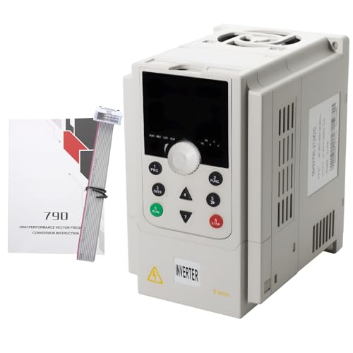 MAKERELE AC 220V/2.2kw 3HP Variable Frequency Drive VFD Single or Three Phase Input to 3 Phase Output Frequency Converter for for CNC Spindle Motor and AC Motor Speed Control