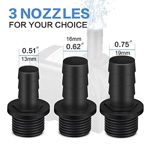 Pompa ad Acqua Sommergibile zerotop 21W 1100 L/H Pompa di Acqua per Acquario, Pompa per Acquario Pompa per Stagno Ultra-silenziosa Subacquea per Stagno, Acquario con Fontana da Giardino - Image 4