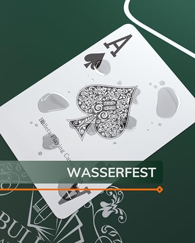 Bullets Playing Cards, 2X 54 Plastik Pokerkarten, Doppelpack, 2 Eckzeichen, Jumbo-Index, Wasserfest, Spielkarten – Bild 6