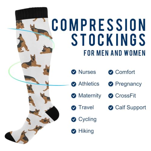 Image of Fisyme Socks for Women Men Warm Comfort Athletic Crew Running Hiking Cycling Compression Socks