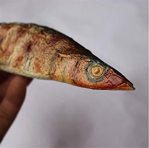 Zzooi Artificial Japanese BBQ Sanma Fake Grilled Saruty Fish Simulated Grilled Saury Display Model