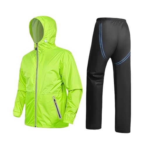Combinaison de pluie réfléchissante coupe-vent pour cyclisme