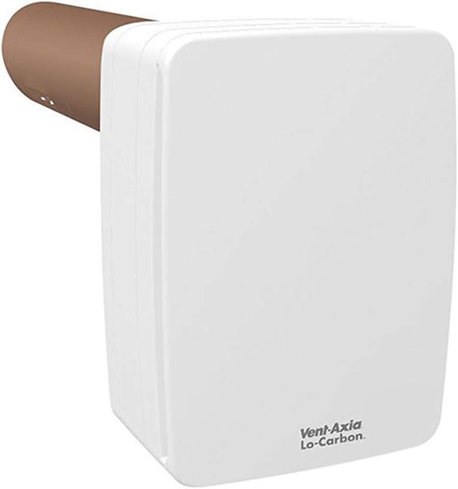 Vent-Axia 403837 19W Lo-Carbon Tempra SELV LHTP Heat Recovery Fan - White. Devola Led Keyring.