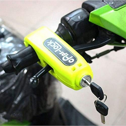 Image of Motorcycle Safety Lock Handlebar Grip Brake Lever Lock for Motorcycle Bicycle (Multi-Colour)