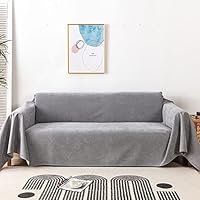 Winddicht Bankhoes, Huisdieren Honden Kat Deken Antislip Bank gooien Waterdichte Meubelbeschermer voor Bedbank -donkerblauw-180 × 260 cm (70 × 102 inch