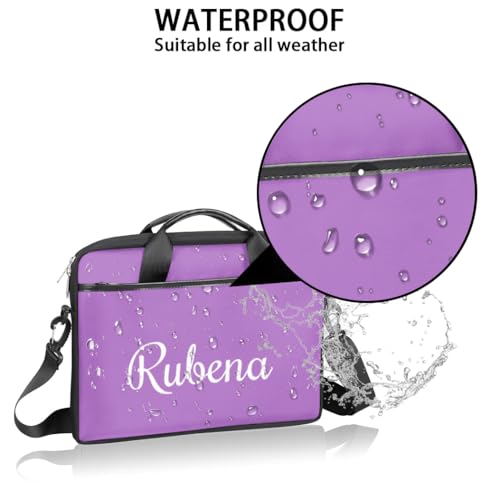 Custom Name Laptop Bags for Women Men, Personalized Text Laptop Case Shoulder Bag,Computer Bags for Work3