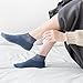 Fashion Lace Warmer Socks, Fall Winter Ruffle Non Slip Ankle, Lace Frilly for Women Non-slip, Machine Wash (5PCS-C,One Size)