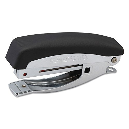 Bostitch Deluxe 42100 Heftgerät mit Ankerloch, 20 Blatt, Chrom/Schwarz