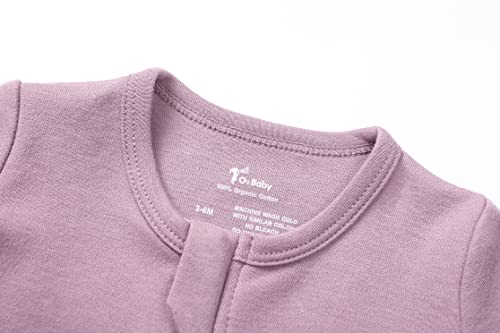 Image of O2Baby Baby Boys Girls Organic Cotton Zip-Front Sleeper Pajamas, Footed Sleep 'n Play