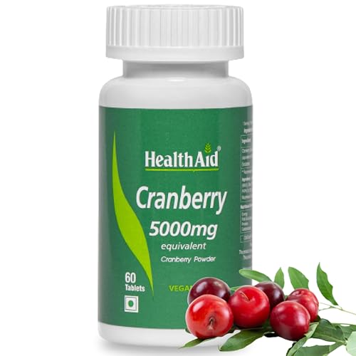 HealthAid Cranberry 5000mg - 60 Vegan Tablets