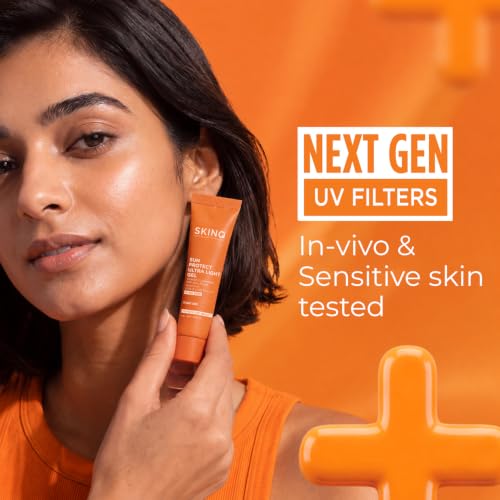 Image of SKINQ Sunscreen - SPF 50+ PA++++ Sun Protect Ultra Light Gel 10ml (Pack of 3)