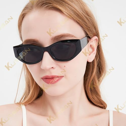 Kursan Retro Thick Frame Sunglasses for Women Men Classic 90s Chunky Sun Glasses Shades UV4002
