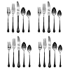 Gorham Nouveau 18/8 Stainless Steel 20pc. Flatware Set (Service for Four)