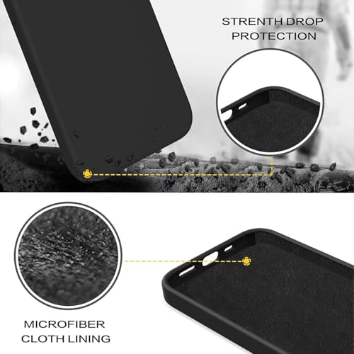 Image of DIZORO Liquid Silicone Soft Back Cover Case Designed for Samsung Galaxy M51 (Black)