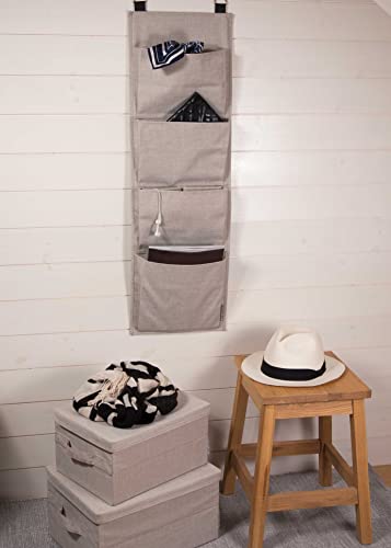 Boîte rangement pliable beige pour gain de place - 6
