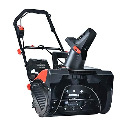 PowerSmart Snow Blower, 18-INCH Cordless Snow Blower, 40V 4.0 Ah Lithium-Ion Battery Powered Snow Blower, Electric Snow Thrower 180°Chute Rotation Up to 30-Feet, DB2401