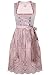 Alpenmärchen Midi Dirndl aus Exklusiver Kollektion inkl. Spitzenschürze, Altrosa, 38