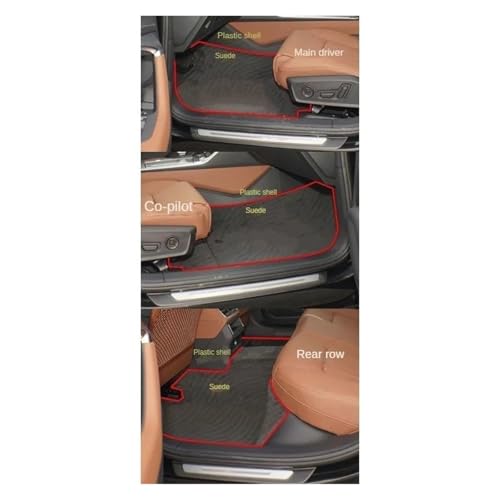 Alfombrillas de cuero exclusivas para interior de coche Serie 3 E46 E90 E92 2