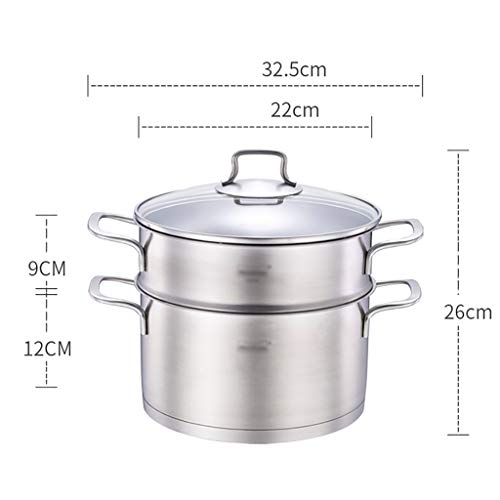 Marmite à vapeur 22 cm : la solution gain de place pour petits feux - 3