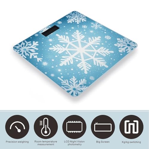 Báscula digital de baño precisa con pantalla grande miniatura 3