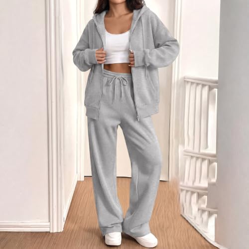 SdGgsgv Matching Sweat Sets for Women Zip Hoodie Jogger Pants Matching Sets - image 2