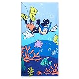 Disney Store Official, Mickey Mouse, Toalla Infantil para Playa, Piscina o baño, algodón Suave de Secado rápido, H150 x W74cm
