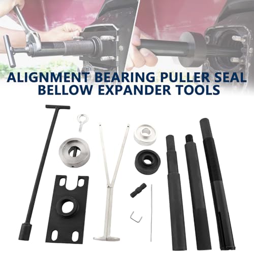 Image of Gimbal Bearing Installer Engine Alignment Tool Compatible with Mercruiser Boat Alpha 1 MR Bravo OMC Cobra Volvo Heavy Duty Alignment Bearing Puller Seal Bellow Expander Tool